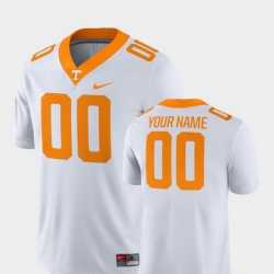 Mens Tennessee Volunteers Customized White College Football 2018 Game Jersey->customized ncaa jersey->Custom Jersey